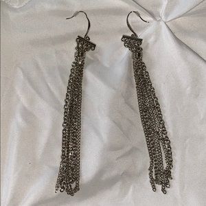 Silver dangle earrings
